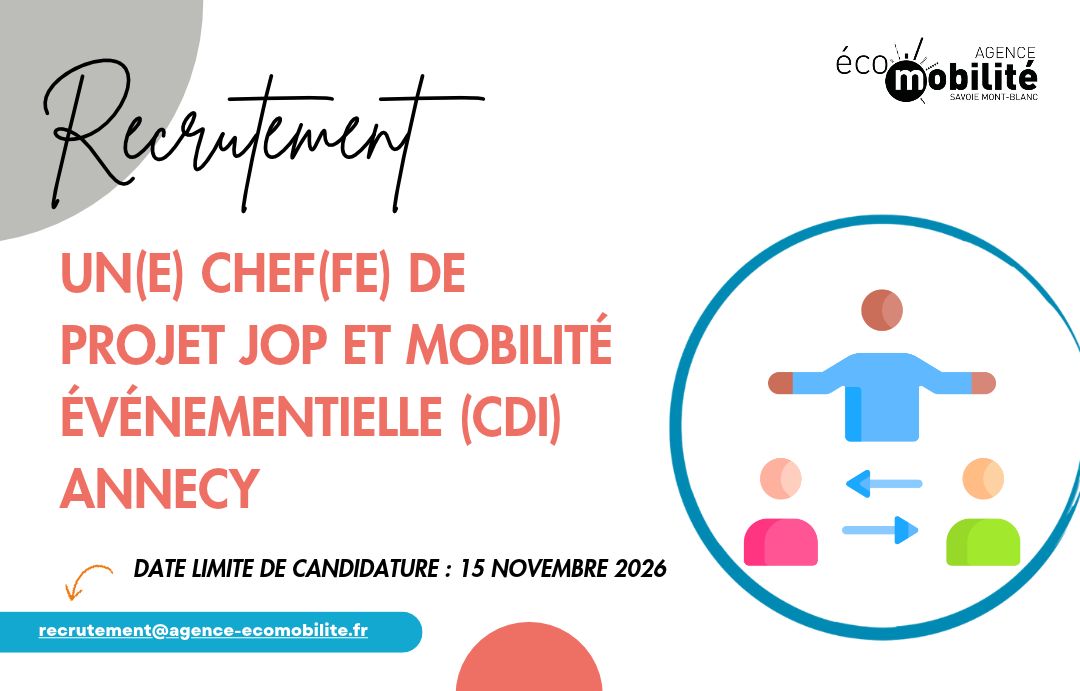 Chef.fe De Projet JOP Mobilité événementielle CDI Annecy