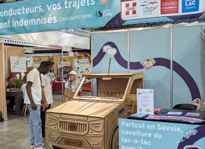 Stand covoiturage à la Foire de Savoie